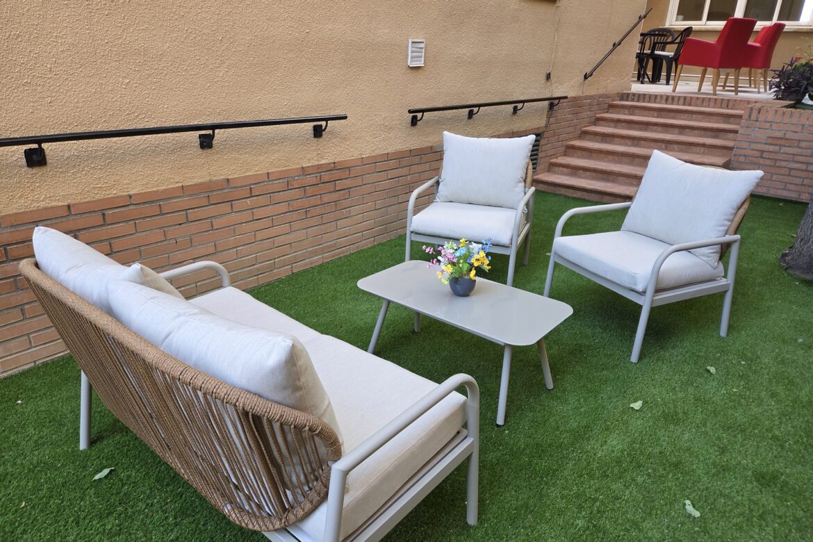 Terraza exterior bajo